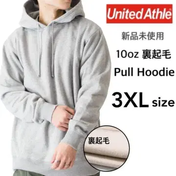 새상품 유나이티드 애슬레 10oz 풀오버 후드티 속기모 그레이 3XL