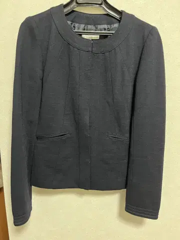 BARNEYS NEW YORK 네이비 노카라 자켓
