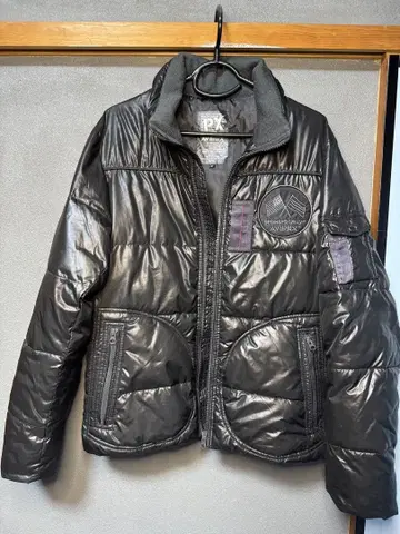 AVIREX PX 블랙 다운 자켓 M
