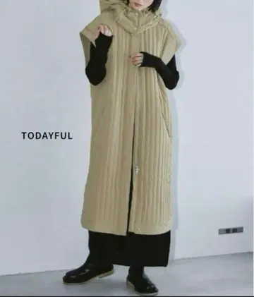 TODAYFUL Hoodie Quilting Vest 38