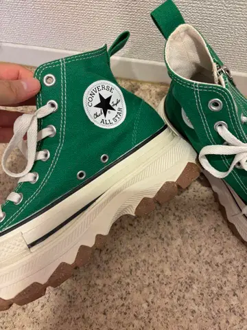 가격 인하! 컨버스 하이컷 통굽 그린