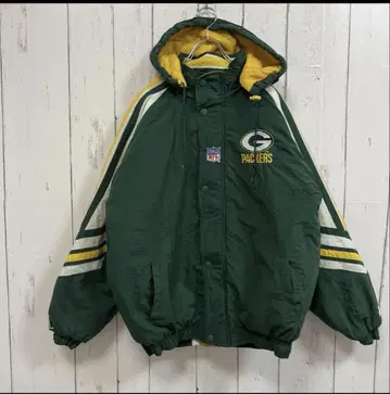 [ NFL ] 스타터 90s 패커스 충전솜 나일론 자켓 블루종