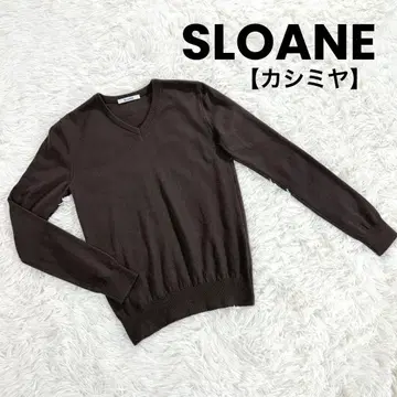 슬론 SLOANE 캐시미어 100 니트 V넥 스웨터 긴팔 일본제