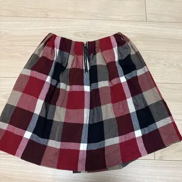 BLUE LABEL 플레어 스커트 체크 무늬