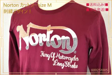 [새상품급!] Norton 자수 디자인 티셔츠 size M