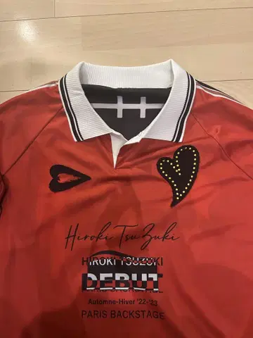 Hiroki TsuZuki 빨간색 긴팔 셔츠
