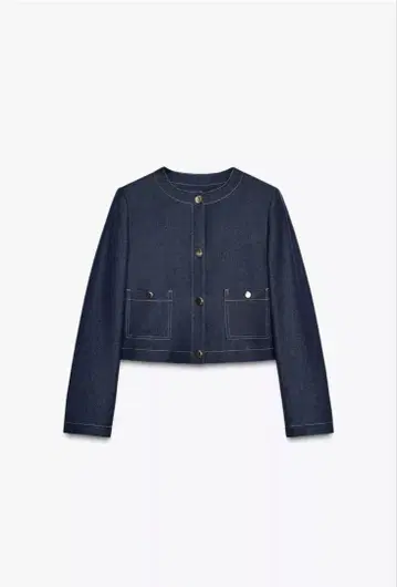 ZARA 숏 자켓 대비 탑스티치