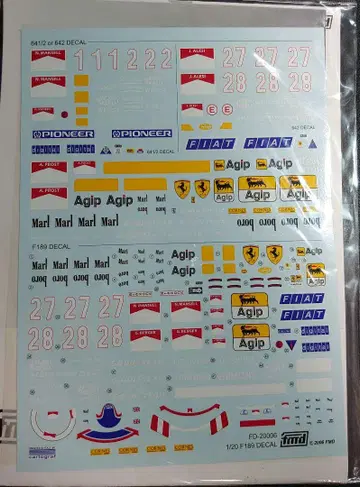 FMD 1/20 페라리 F639 데칼