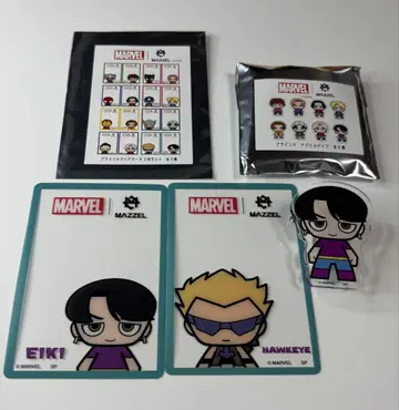 MARVEL x MAZZEL 에이키 EIKI 클리어 카드 아크릴 배지