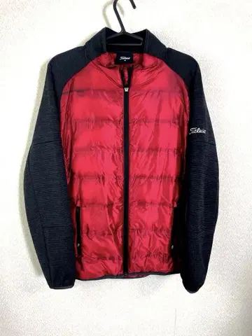 새상품급 타이틀리스트 방풍 하이브리드 충전솜 자켓 크림슨 사이즈 M