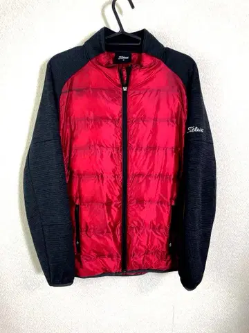 새상품급 타이틀리스트 방풍 하이브리드 충전솜 자켓 크림슨 사이즈 M