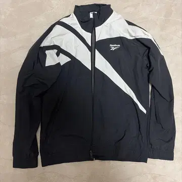 Reebok 나일론 자켓 블랙/화이트