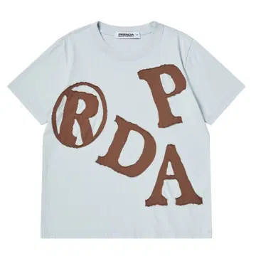 PRDA BIG PATCH CREWNECK TEE SKY BLUE