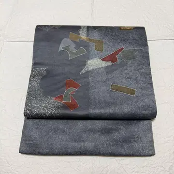 순수 실크 나고야 오비 모던 패턴 작가 작품