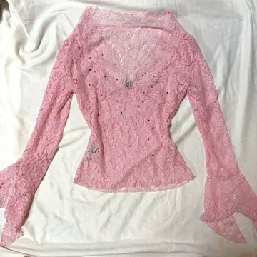 핑크 레이스 셔츠 헬로키티