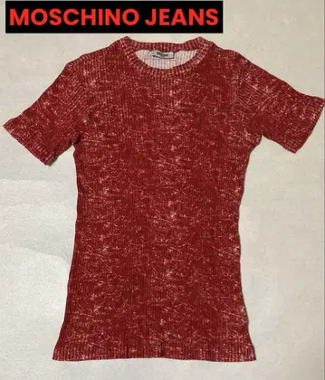 MOSCHINO JEANS 리브 T셔츠