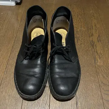 클락스 데저트 부츠 블랙 표피 가죽