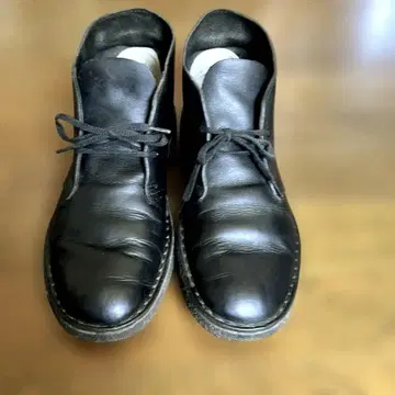 클락스 데저트 부츠 블랙 표피 가죽 25.5cm US7.5 표시 있음