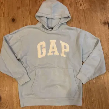 GAP 스카이블루 후드 부착 후드티 풀오버 맨투맨 트레이닝복 S M