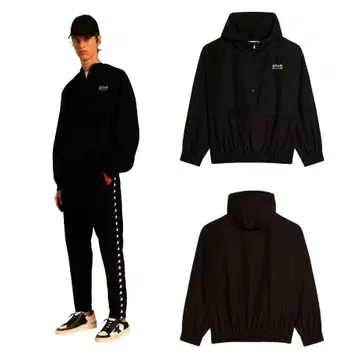 25AW GOLDEN GOOSE 오버사이즈 윈드 브레이커 블랙