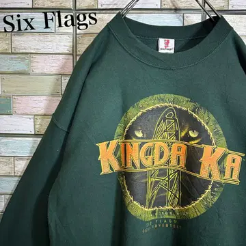 [ 90's ] 식스 플래그 맨투맨 트레이닝복 빅 프린트
