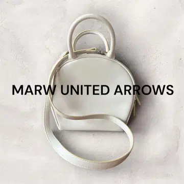 새상품급 MARW UNITED ARROWS 화이트 숄더백 핸들백
