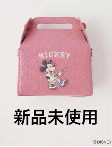 미사용 새상품 마우지 미키 핑크 백