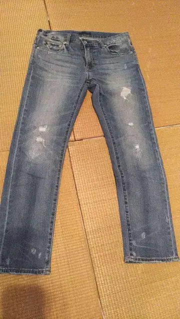 유니클로 데미지 가공 블루 데님 30인치