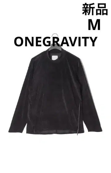 새상품 ONEGRAVITY 와그라비티 벨로아 긴팔 티셔츠 블랙 M