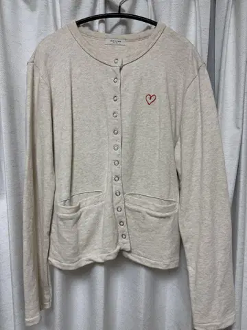 FREAK'S STORE 하트 자수 긴팔 가디건