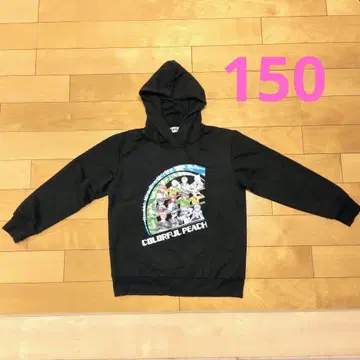 컬러풀 피치 후드 부착 후드티 (150)