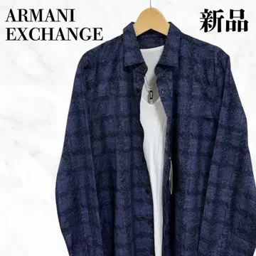 ARMANI EXCHANGE 올 패턴 셔츠 긴팔 셔츠 고급스러움 상의