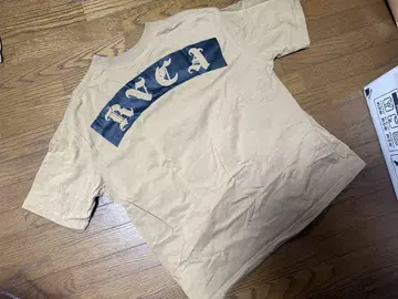 RVCA 베이지 T셔츠 백 프린트