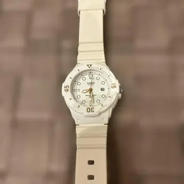 CASIO 화이트 아날로그 시계
