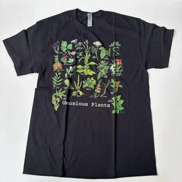 Obnoxious Plants 블랙 T셔츠 L 사이즈