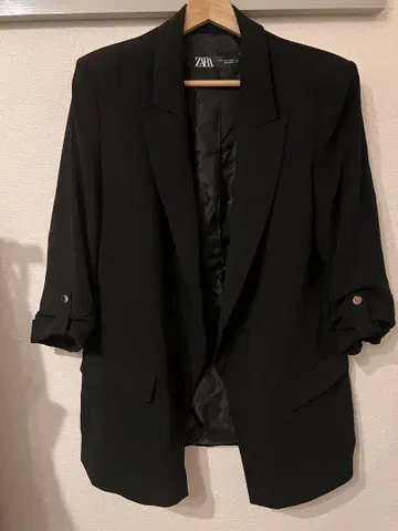 ZARA 롤업 슬리브 블레이저 테일러드 자켓