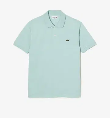 LACOSTE 클래식 핏 피케 셔츠 민트 그린
