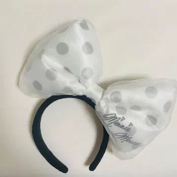도쿄 디즈니랜드 머리띠 미니 마우스 도트 리본