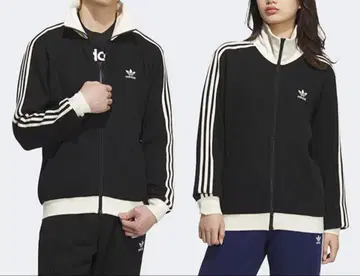 아디다스 아디컬러 와플 클래식 트랙탑 블랙