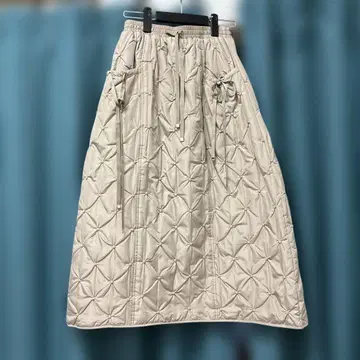 FENNLE 야마다야 스콧 클럽 퀼팅 롱 스커트