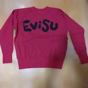 Evisu 미사용 새상품 빨간색 크루넥 트레이닝복