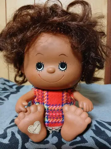 쇼와 레트로 소프트 비닐 인형 여아 빈티지