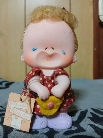 쇼와 레트로 소프트 비닐 인형 여아