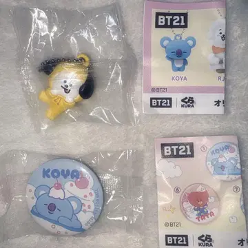 빅쿠라폰 쿠라스시 BT21 피규어 캔뱃지 CHIMMY KOYA