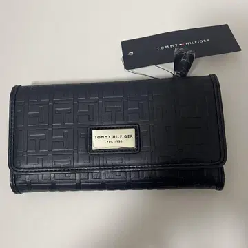 TOMMY HILFIGER 장지갑 모노그램 네이비 새상품