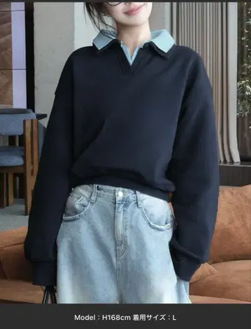callautia 셔츠 레이어드 상의
