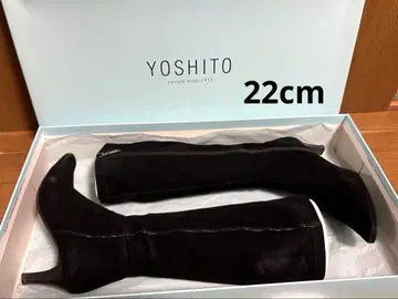 YOSHITO 롱 부츠 블랙 22cm