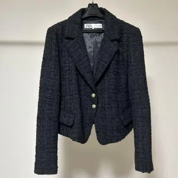 ZARA 블랙 트위드 자켓