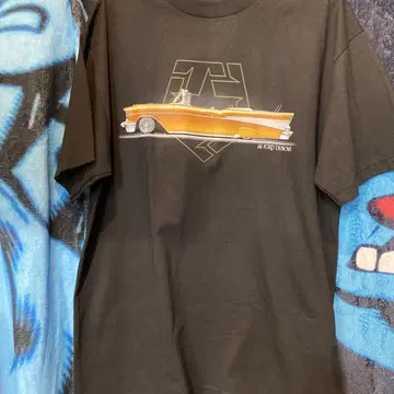 TRIBALJM Ford Designs 클래식 카 T셔츠 블랙