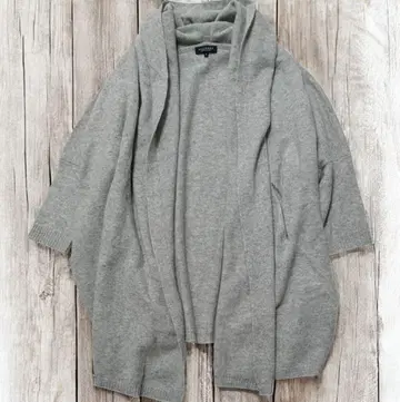 맥피 롱 가디건 캐시미어 코디 가디건 돌먼 후드 부착